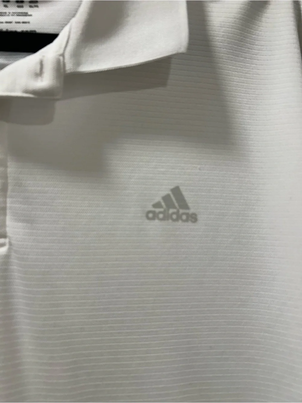 adidas white polo